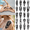 3A, variant on 12 Realistic Temporary Tattoos, Waterproof Long Lasting Body Stickers Jesus Zeus Pharaoh Adult Men Women Tattoo Stickers Arm Forearm Thigh