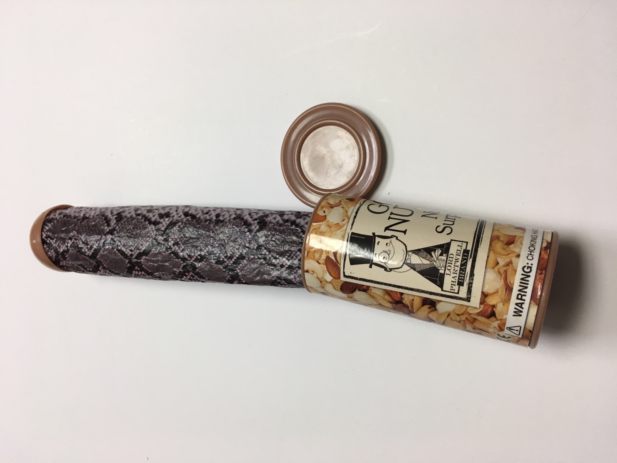 Go Nuts Nut Surprise Springy Snake In A Nut Can Brown