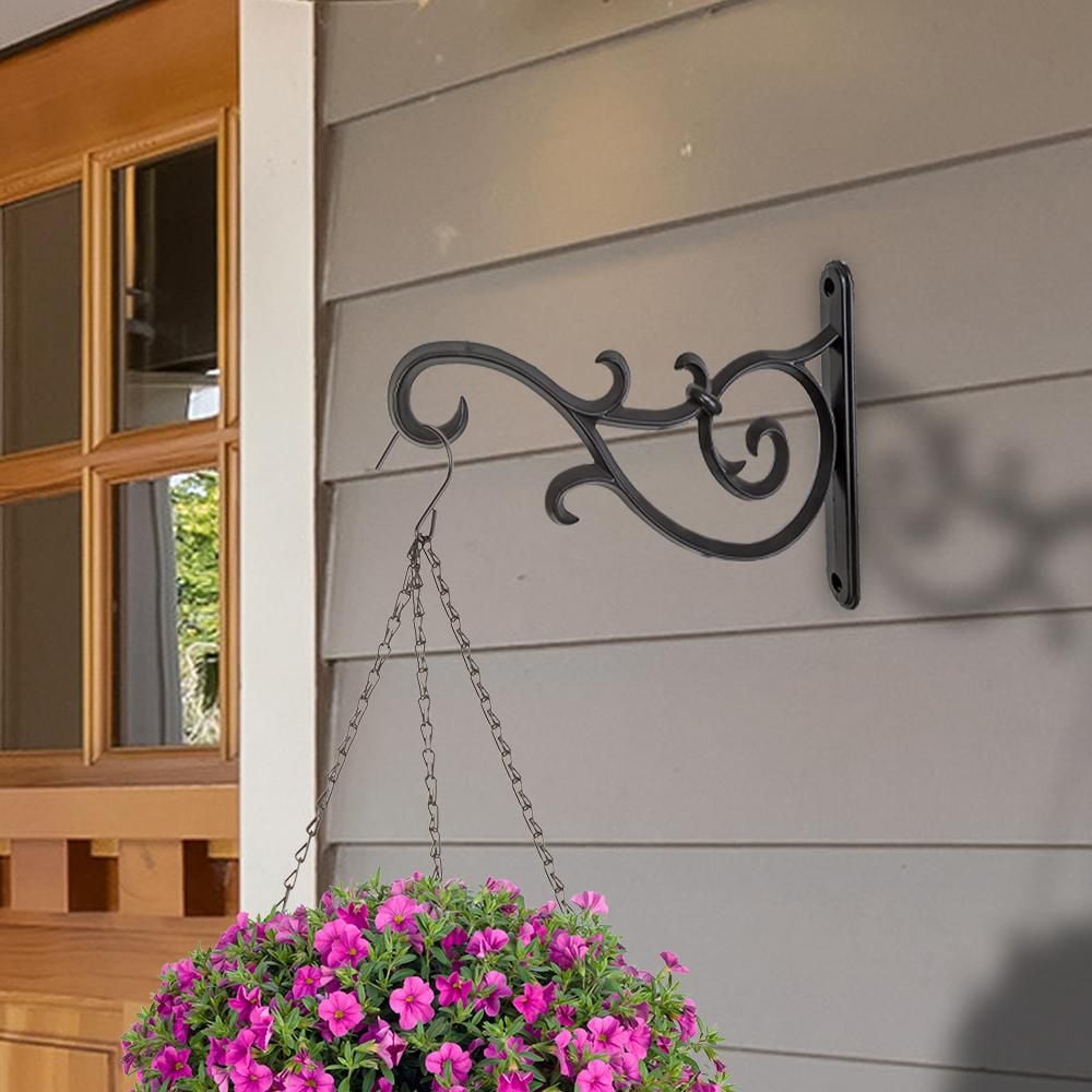 Niagara Scroll Plant Bracket Bronze, 10 inch, Plant Bracket Bronze