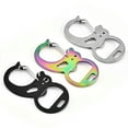 thumbnail image 2 of EeaseCA 2 Pcs Porte-Clés en Acier Inoxydable Coloré Ouvre-Bouteille Porte-Clés Multifonction Ouvre-Bouteille Design Dauphin Créatif Porte-Clés Extérieur, 2 of 7