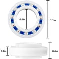 thumbnail image 2 of Paquete de 8 ruedas de repuesto para cojinetes de piscina C60 C-60 para limpiadores de piscinas Polaris 280/180, 2 of 4