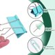 thumbnail image 3 of Clips de papel y clips de carpeta, juego de 240 clips de oficina de colores, pinzas de papel, clips de papel, tachuelas de pulgar, suministros, 3 of 4