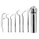 thumbnail image 4 of Juego De Palillos De Dientes Palillo de dientes portátil de acero inoxidable reutilizable para exteriores hogar viaje palillo de dientes Sywqhk Para Estrenar, 4 of 8