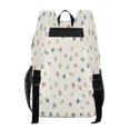 thumbnail image 3 of PVC Transparent Backpacks Clear Backpack for Travel and Outings Cute Pink and Blue Flowers, 3 of 7
