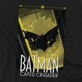 thumbnail image 2 of Batman: Caped Crusader Flying Shadow Unisex Adult V-Neck T Shirt (Small) Black, 2 of 4