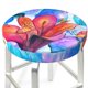 thumbnail image 3 of Balery Bright Flowers Fundas de asiento para taburete de bar redondo de tela de terciopelo ajustables que protegen de arañazos y manchas para sillas de 14 a 17 pulgadas.-13 inch, 3 of 7
