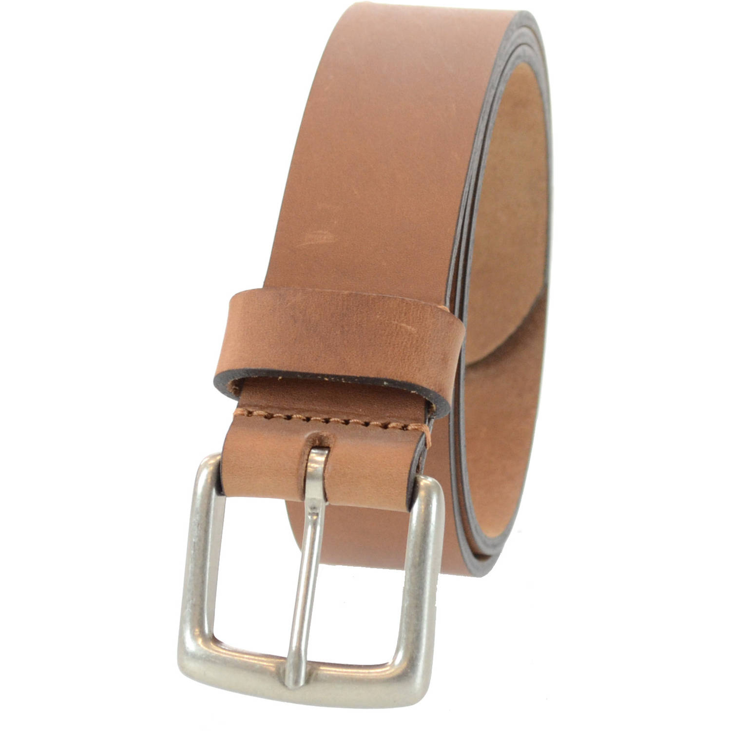 1-1/2 in. US Steer Hide Harness Leather Men's Belt w/ Antq. Nickel Buckle