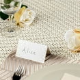 thumbnail image 6 of 50 Sheets Dotted Gold Foil Place Cards,White Blank Table Name Cards,3.5” x 2.2” Delicate Seating Cards,Table Setting Tent Cards,for Wedding Birthday Banquet Buffet food label By Scheam, 6 of 8