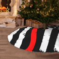 thumbnail image 5 of Sikiie Firefighters USA Flag Nativity Christmas Tree Skirt, Jesus Christian Winter Holiday Tree Mat Decoration(30-48IN), 5 of 6
