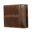 thumbnail image 4 of Cartera para hombre Cartera corta portátil Cartera de viaje multifunción para regalo del día Café Aceite, 4 of 8