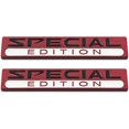 thumbnail image 1 of 2Pcs Chrome Metal Car Special Edition Logo Rear Trunk Sport Emblem Racing SUV Coupe Sticker 3D Decal (Red&Black&White), 1 of 6
