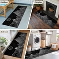 thumbnail image 6 of Mountain Line Kitchen Runner Rug 2x6 Washable Runners for Hallway Non Slip Minimalist Abstract Landscape Art Sun Black Large Area Rug Indoor Floor Carpet for Bathroom Laundry Entryway Bedroom, 6 of 7