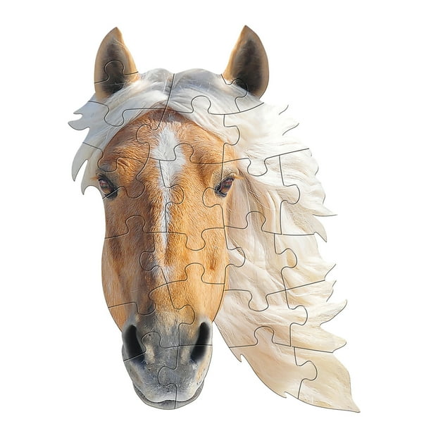 Madd Capp: I Am Horse - 24 Piece Puzzle - Kids Animal Head-Shaped
