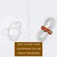 thumbnail image 5 of 20 correas de cuero para cables, organizadores de cables, gestión de cables para cables USB y auriculares, 2 tamaños, 5 colores, bricolaje, 5 of 7