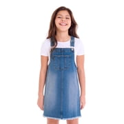 Girls Denim Jumper Dress, Sizes XS-XXL