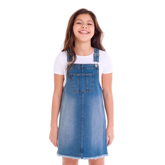 Jordache Girls Denim Jumper Dress, Sizes XS-XXL