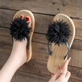 thumbnail image 5 of jiaxiM Womens Flip Flops Thong Sandals for Women Dressy Fashion Slippers for Women Outdoor Non- Woven Sole Orthofeet Shoes for Women for Causal Walking Work Vacation, 5 of 7