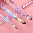 thumbnail image 3 of Juego de 10 brochas de maquillaje con mango transparente de cristal, brocha para base, corrector y sombra de ojos., 3 of 6