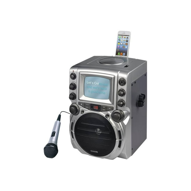 Karaoke USA DVD/CD+G/MP3+G Karaoke System with 7" TFT Color Screen