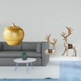 thumbnail image 2 of Conjunto moderno de figuras de resina y ciervos, esculturas artísticas de frutas y animales para mesa, estantería, comedor, dormitorio, oficina, sala, 2 of 8