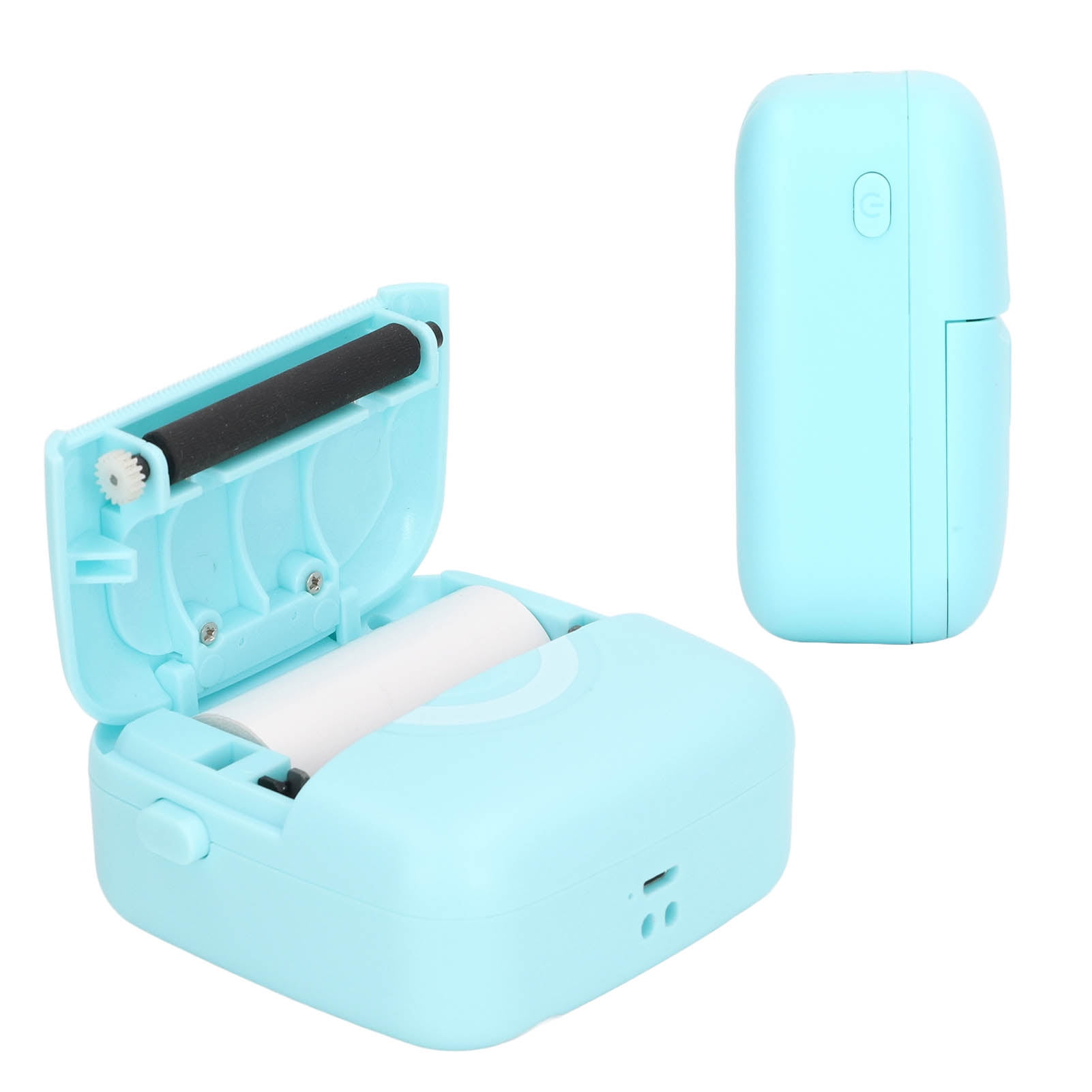 Fugacal Student Printer,Mini Printer,Mini Printer Photo Printing Portable Printer 10mms Print Speed 200DPI Resolution USB Charging Pocket Printer for