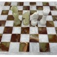 thumbnail image 6 of NSA 12 inch Handmade White and Green Onyx Full Marble Chess Game Set by NSA Electronics, 6 of 7