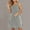 Gray, variant on Xihbxyly Women Dress Summer Solid Color Off the Shoulder Mid-Length Dress Casual Slim Fit Sleeveless Sundresses