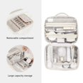 thumbnail image 3 of Neceser de viaje RIGHT AWAY, impermeable, piel sintética, color blanco, 3 of 5
