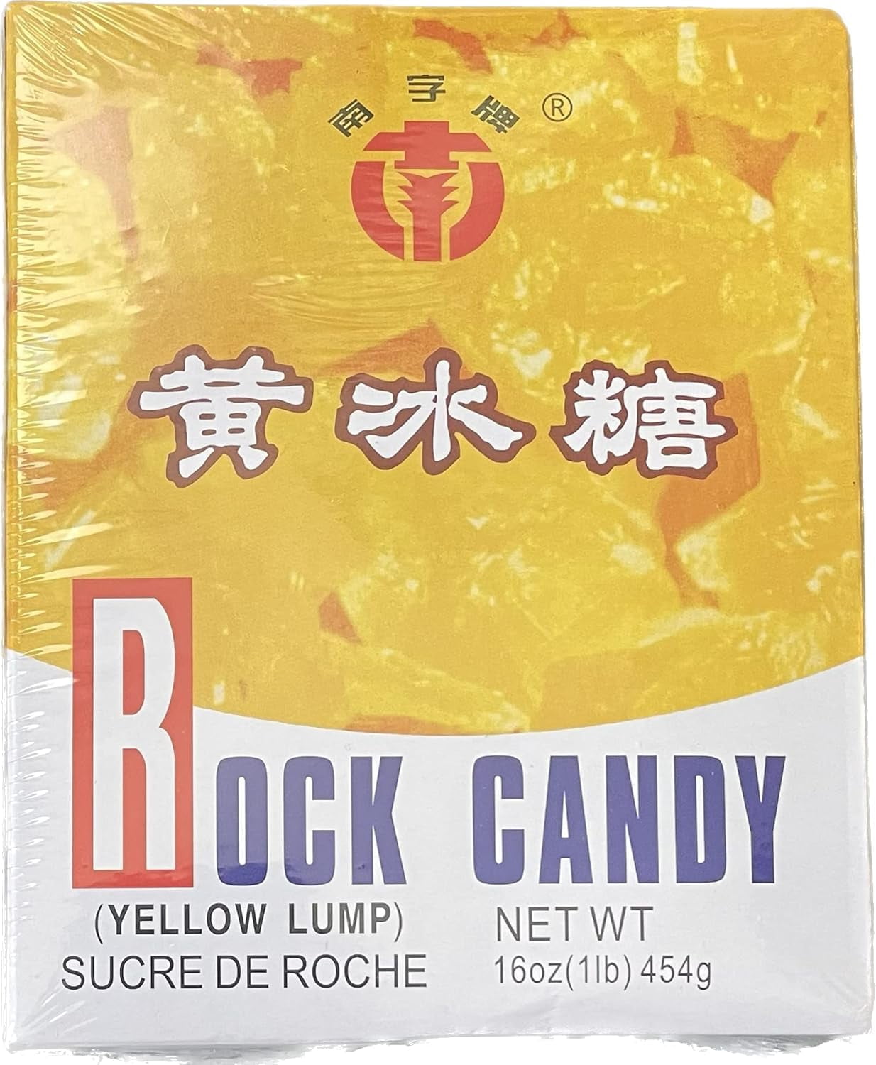 JIA YI LI Rock Crystal Candy Sugar, Yellow Lump Raw Cane Sugar