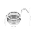 thumbnail image 2 of EeaseCA 1pc Fine Mesh Tea Strainer Stainless Steel Tea Filter Teapot Mug Cup Filter, 2 of 8