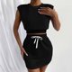 thumbnail image 1 of ICHUANYI Clearance Women's Fashion Solid Casual Short Sleeved Round-Neck Top/Shirt Suit ICHUANYI "ICHUANYI", 1 of 8