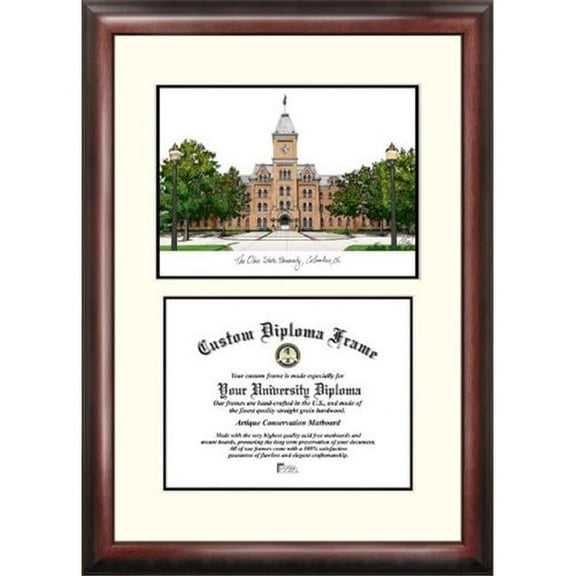 Campusimages OH987LV Ohio State University Legacy Scholar Diploma Frame