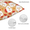 thumbnail image 3 of Fuzoiu Cartoon Chicken Print Square Pillow Cover,Hidden Zipper Design,Luxury Square Pillow Case, Throw Pillow,Couch Cushion-16"x16", 3 of 7