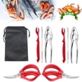 thumbnail image 1 of 8PCS Seafood Tools Crab Sheller Forks Set Opener Shellfish Lobster Leg Sheller Kitchen Accessories, 1 of 7