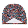 thumbnail image 7 of Women Knotted Headwraps African Turban Pre-Knotted Beanie Bonnet Headwraps, 7 of 7