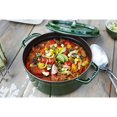 thumbnail image 2 of STAUB La Cocotte 6.75 L Cast Iron Round Cocotte, Basil-Green, 2 of 6