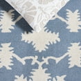 thumbnail image 6 of SAFAVIEH Bella Aliya Geometric Bordered Wool Area Rug, Blue/Ivory, 2'6" x 4', 6 of 10