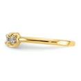 thumbnail image 3 of 14 Carats Or Jaune Zircone Cubique Cz Réglable Orteil Anneau Ouvert Midi, 3 of 10