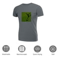 thumbnail image 3 of Coolnut Womens T Shirts Fashion Tops, Green Leaf Frog Women's Basic Short Sleeve Tees, Grey Lightweight Casual Summer Clothes, L, 3 of 6