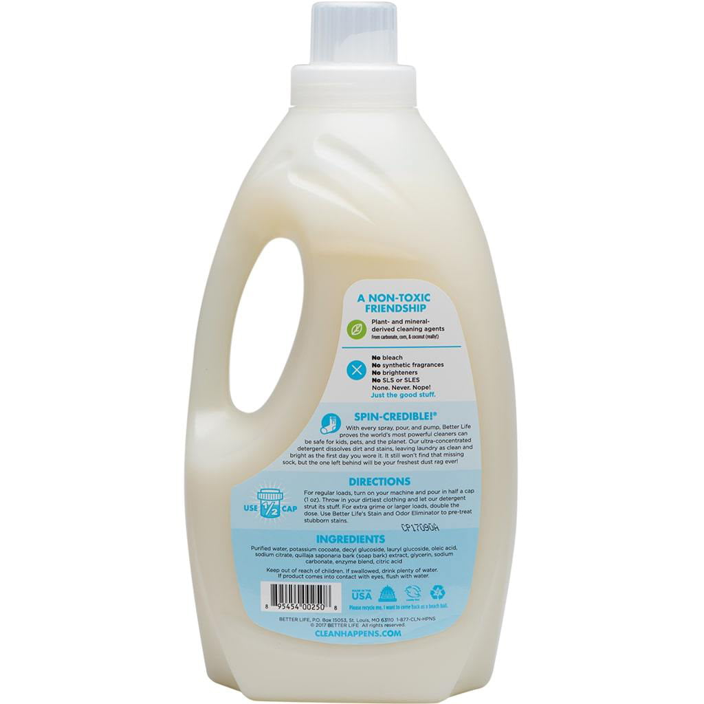 Better Life Natural Laundry Detergent, Unscented, 64 oz - Walmart.com
