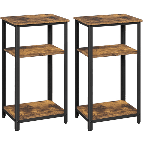 Renwick End Table (2 Piece), Brown/Black