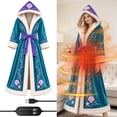 thumbnail image 7 of Soft Heated Robe, Princess Wearable Womens Robe, Blue Adjustable Temperature Cozy Robes for Women for Christmas Gift, Home Lounging, 7 of 7