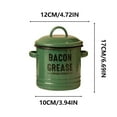 thumbnail image 2 of C Vintage Large Capacity Enamel Pot With Oil Preserving Lid For Storage Kitchen Use Metal Material Style C, 2 of 4
