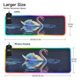 thumbnail image 3 of Wireless Charging Mouse Pad Large RGB Gaming Desk Mat 13 Light Modes Mousepad 31.5x11.8 Colorful Swimming Swan, 3 of 6