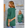 thumbnail image 4 of ZXSXSY Women Yes I'M Cold Letter Print Round Neck Long Sleeve Pockets Pullover Top, 4 of 6
