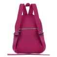 thumbnail image 5 of LAVA Mini Backpack Purse for Women, Lightweight Waterproof Nylon Travel Daypack (Rose Red), 5 of 8