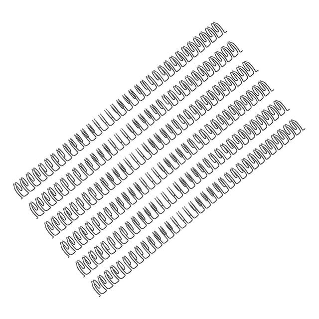 100PCS A4 Binding Wire 1/2in Diameter 34 Double Loop Nylon Coated Iron Wire Professional Binding Spines for Presentations Reports Projects