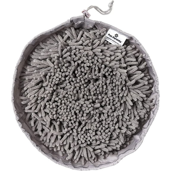 Pet Parents® Forager® Bowl, Slow Feeder Dog Bowl with SoftSnout® Material & Snuffle Mat (Forest Modern Grey)
