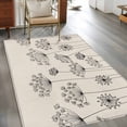 thumbnail image 3 of Farmhouse Dandelion Kitchen Runner Rug 2.7x5 Washable Runners for Hallway Non Slip Spring Modern Minimalist Country Flower Large Area Rug Indoor Floor Carpet for Bathroom Laundry Entryway Bedroom, 3 of 8