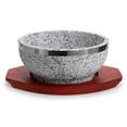 thumbnail image 1 of MDLUU Dolsot Bibimbap Bowl 32 Oz Granito Stone Bowl con base de madera Dolsot Pot para sopa coreana arroz y guiso, 1 of 5